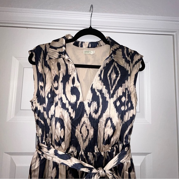 Spartina 449 Sleeveless Belted Silk Maxi Dress - Picture 2 of 9